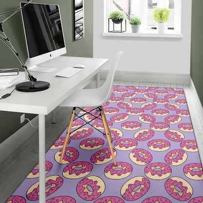 Donut Pattern Print Design DN015 Area Rugs