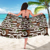 Coconut Pattern Print Design CN04 Sarong Pareo Wrap