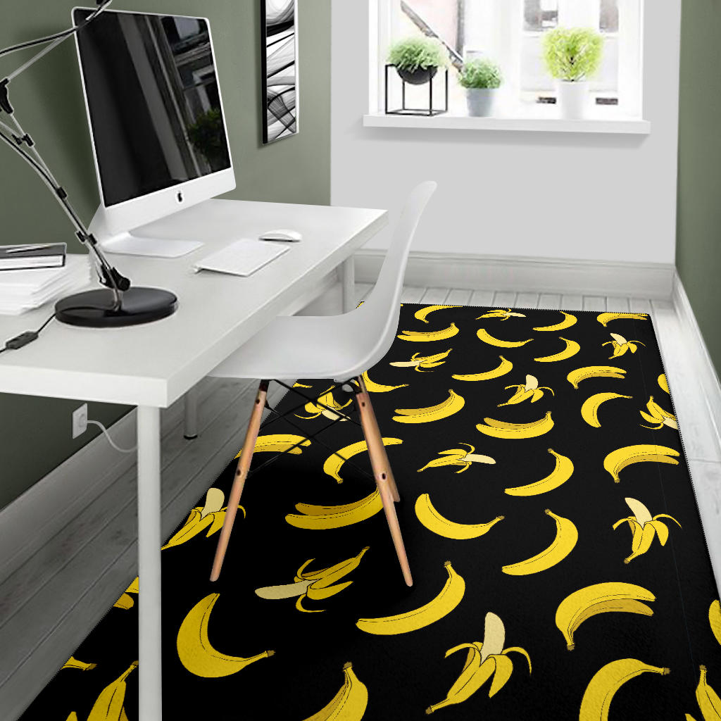Banana Pattern Print Design BA05 Area Rugs