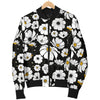 Daisy Pattern Print Design 02 Women's Bomber Jacket