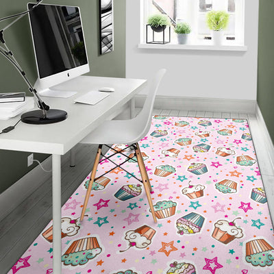 Cupcake Pattern Print Design CP03 Area Rugs