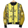 Polynesian Turtle Hawaiian Design Print Men Bomber Jacket