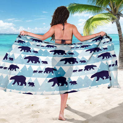 Bear Pattern Print Design BE01 Sarong Pareo Wrap