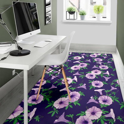 Morning Glory Pattern Print Design MG01 Area Rugs