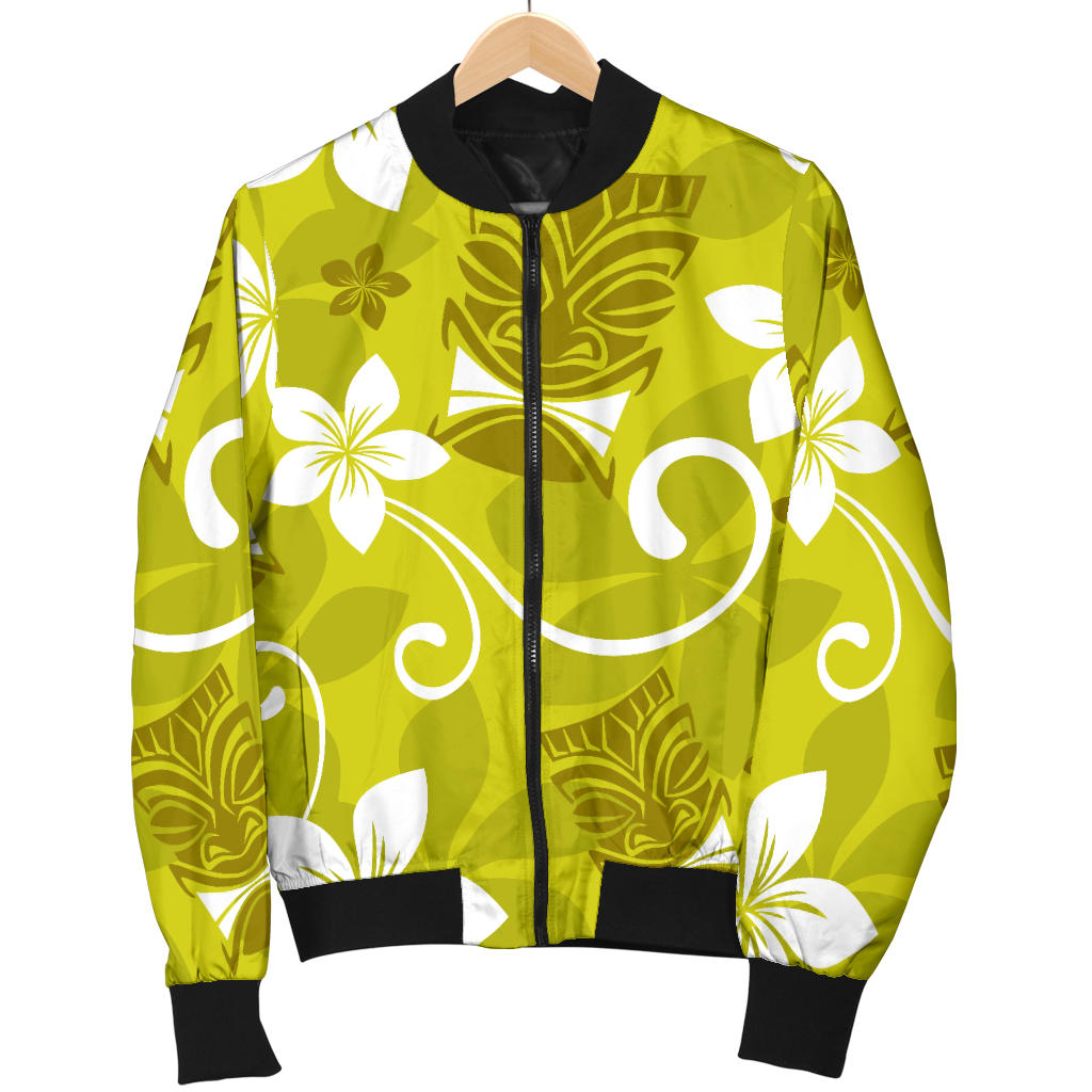 Hawaiian Themed Pattern Print Design H019 Men Bomber Jacket