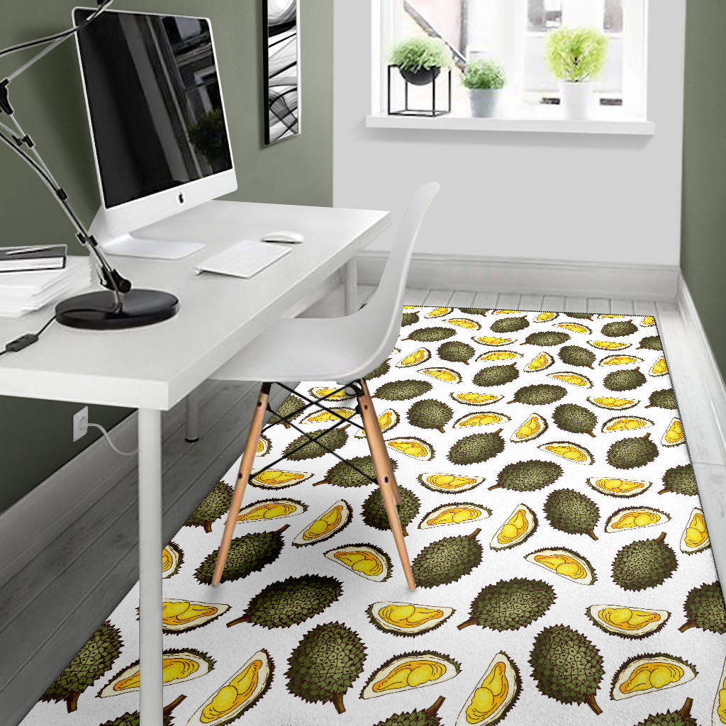 Durian Pattern Print Design DR03 Area Rugs