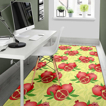 Pomegranate Pattern Print Design PG07 Area Rugs