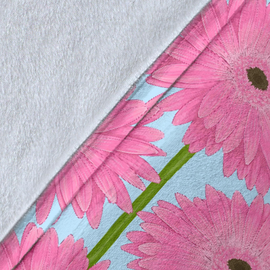 Gerberas Pattern Print Design GB01 Fleece Blanket
