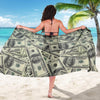 Dollar Pattern Print Design DO02 Sarong Pareo Wrap