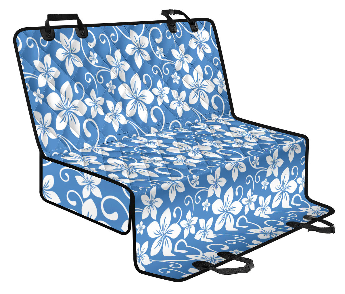 Hibiscus Pattern Print Design HB09 Rear Dog  Seat Cover