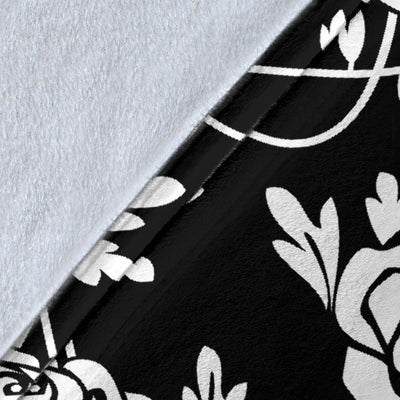 Rose Pattern Print Design RO013 Fleece Blanket
