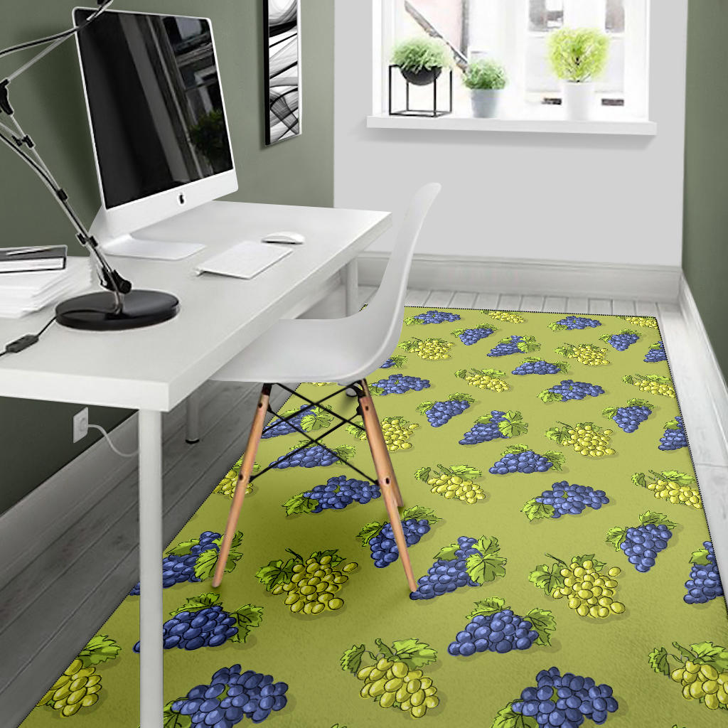 Grape Pattern Print Design GP08 Area Rugs
