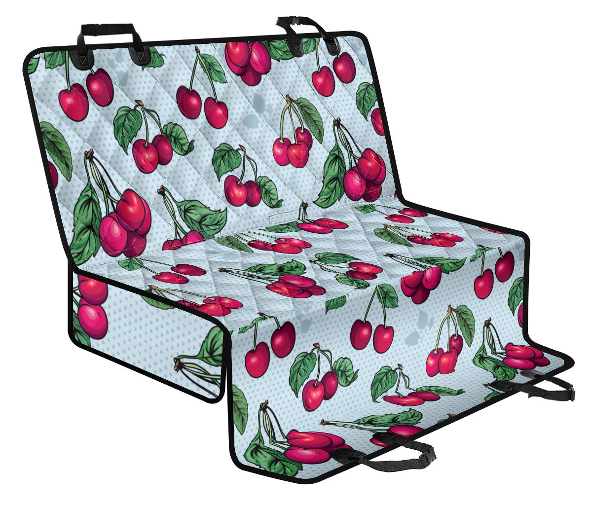 Cherry Pattern Print Design CH01 Rear Dog  Seat Cover