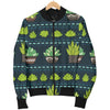 Cactus Pattern Print Design 07 Women's Bomber Jacket