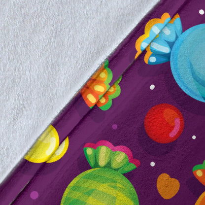 Candy Pattern Print Design CA05 Fleece Blanket