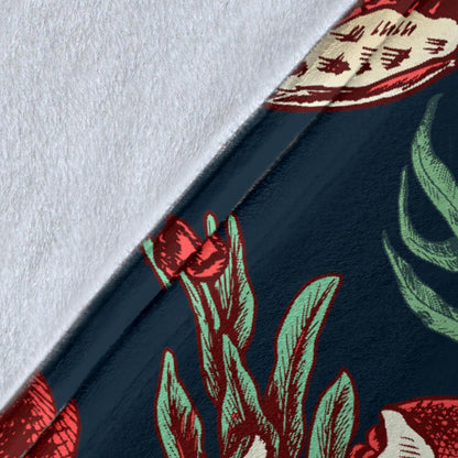 Pomegranate Pattern Print Design PG04 Fleece Blanket