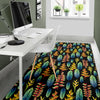 Heliconia Pattern Print Design HL03 Area Rugs