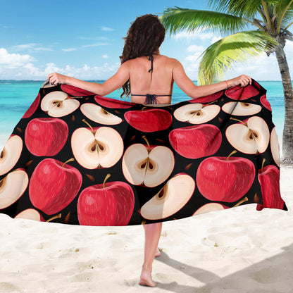 Apple Pattern Print Design AP02 Sarong Pareo Wrap