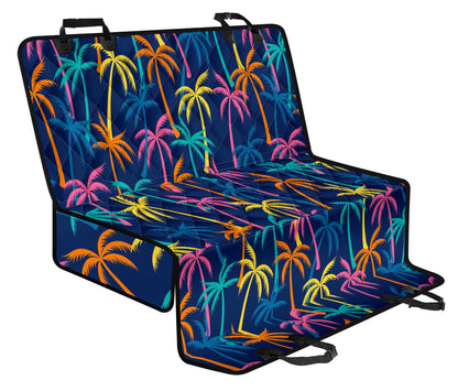 Palm Tree Pattern Print Design PT013 Rear Dog  Seat Cover