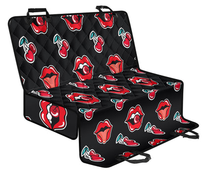Cherry Pattern Print Design CH04 Rear Dog  Seat Cover
