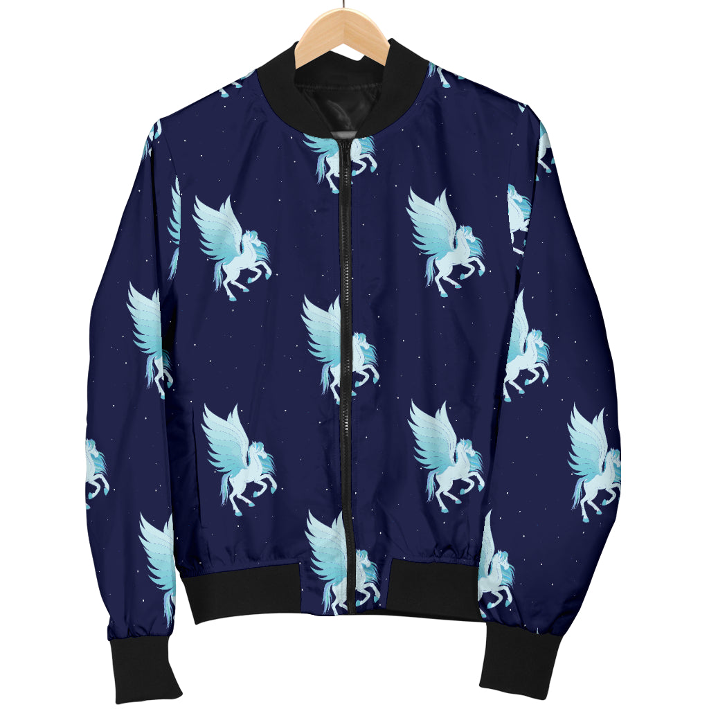 Pegasus Pattern Print Design 03 Women's Bomber Jacket