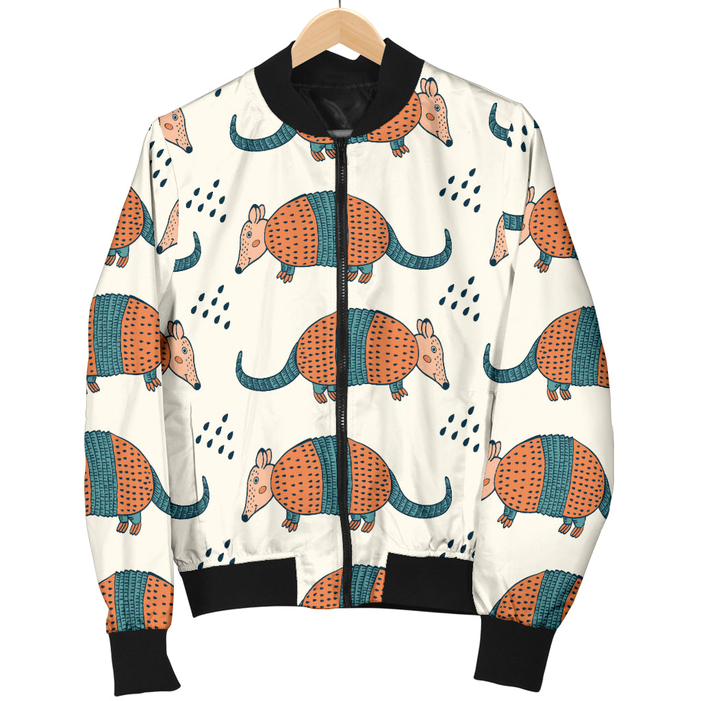 Armadillo Pattern Print Design 01 Women's Bomber Jacket