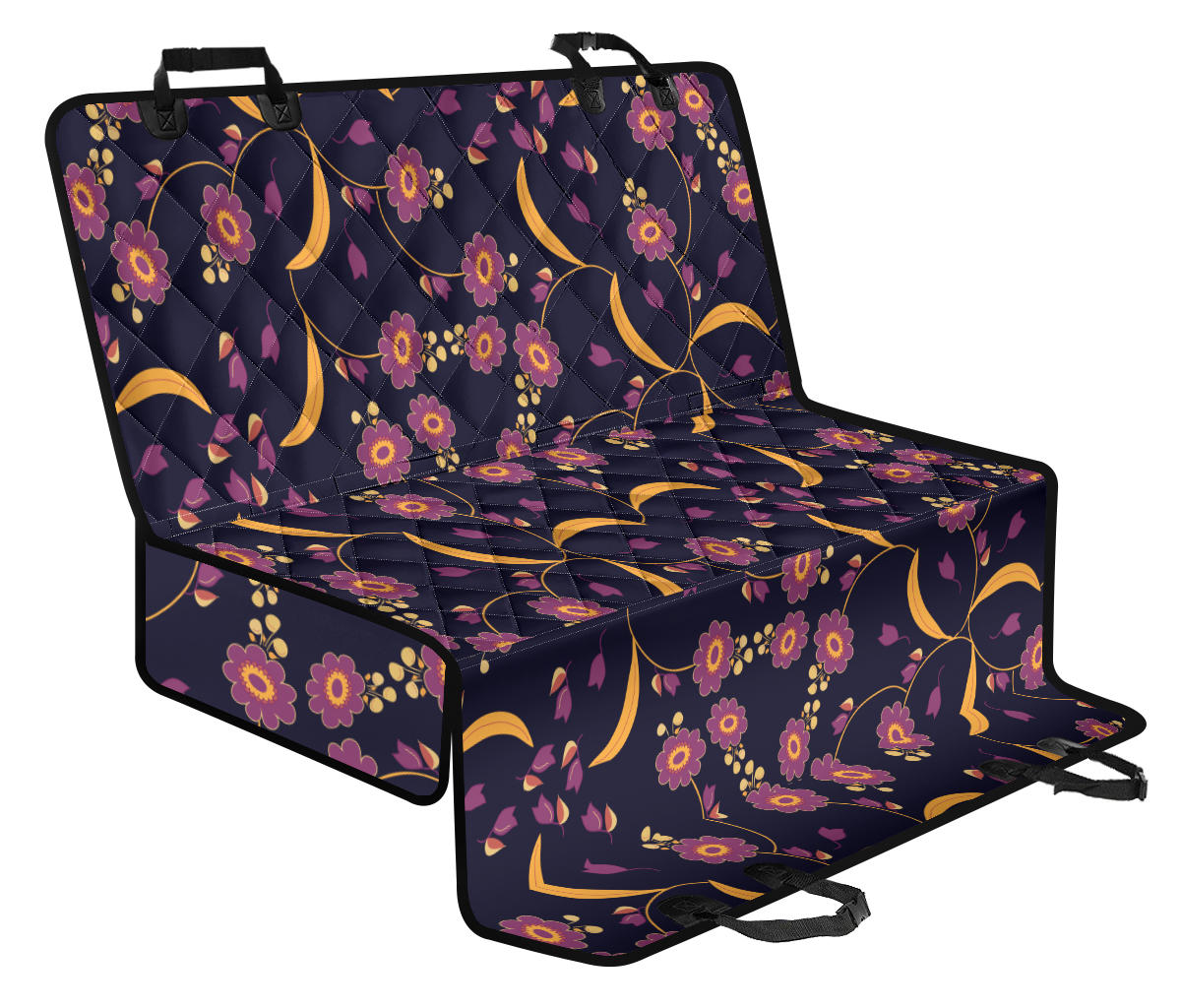Anemone Pattern Print Design AM012 Rear Dog  Seat Cover