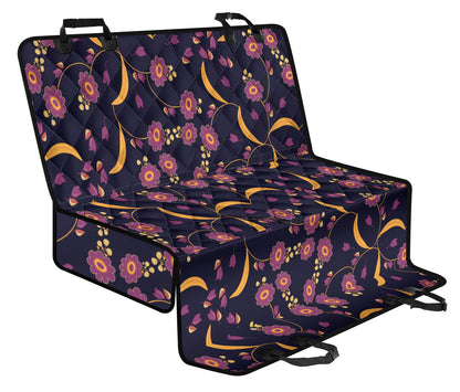 Anemone Pattern Print Design AM012 Rear Dog  Seat Cover