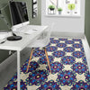 Lotus Boho Pattern Print Design LO08 Area Rugs