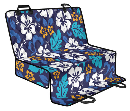 Hibiscus Pattern Print Design HB030 Rear Dog  Seat Cover