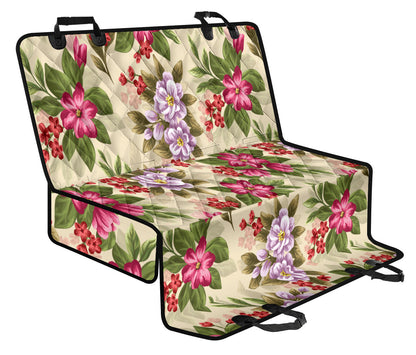 Summer Floral Pattern Print Design SF08 Rear Dog  Seat Cover