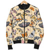 Butterfly Pattern Print Design 04 Women's Bomber Jacket