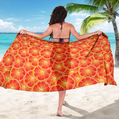 Grapefruit Pattern Print Design GF06 Sarong Pareo Wrap