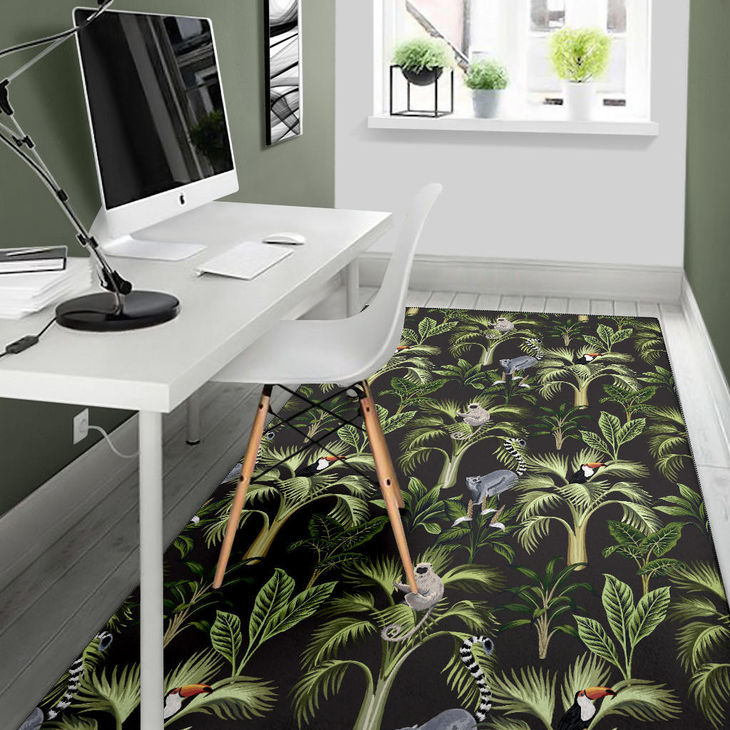 Rainforest Pattern Print Design RF05 Area Rugs
