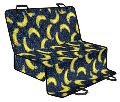 Banana Pattern Print Design BA09 Rear Dog  Seat Cover