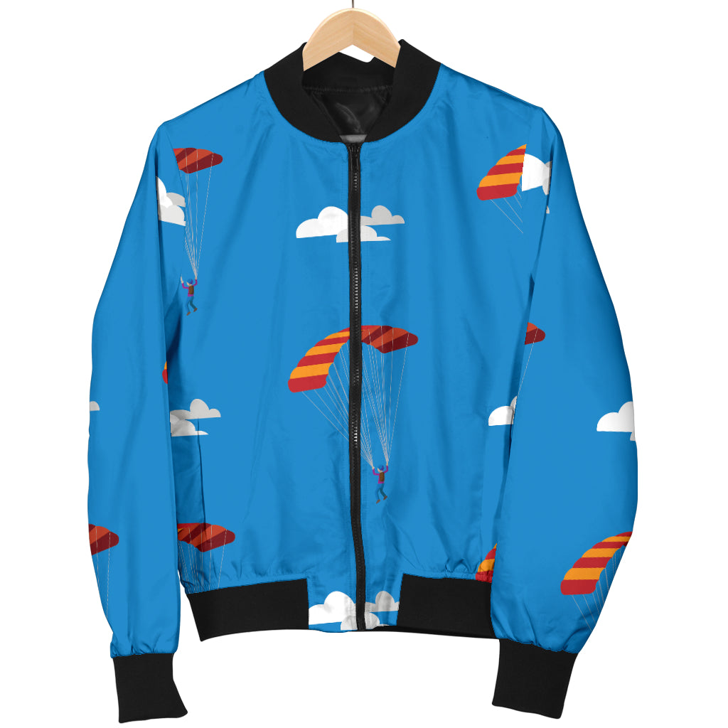 Skydiving Pattern Print Design 02 Women's Bomber Jacket