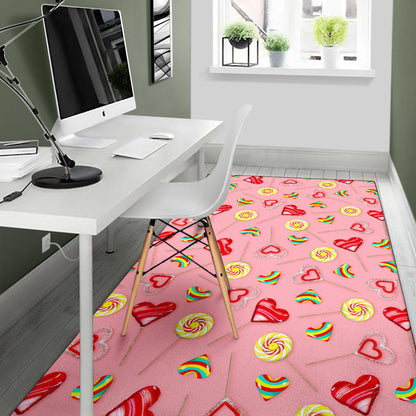 Lollipop Pattern Print Design LL05 Area Rugs