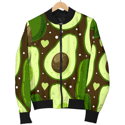 Avocado Pattern Print Design AC04 Men Bomber Jacket