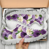 Lisianthus Pattern Print Design LT01 Sneakers White Bottom Shoes