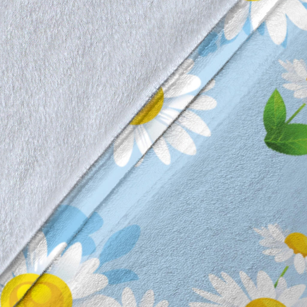 Daisy Pattern Print Design DS010 Fleece Blanket