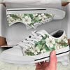 Apple blossom Pattern Print Design AB02 White Bottom Low Top Shoes
