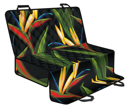 Bird Of Paradise Pattern Print Design BOP012 Rear Dog  Seat Cover