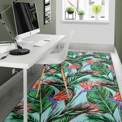 Bird Of Paradise Pattern Print Design BOP01 Area Rugs