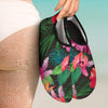 Hawaiian Flower Hibiscus tropical Aqua Water Shoes