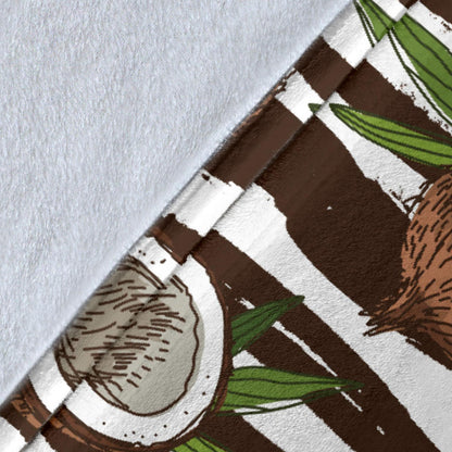 Coconut Pattern Print Design CN04 Fleece Blanket
