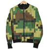 ACU Army Digital Pattern Print Design 02 Women's Bomber Jacket