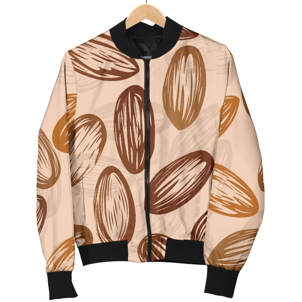 Almond Pattern Print Design 02 Women's Bomber Jacket