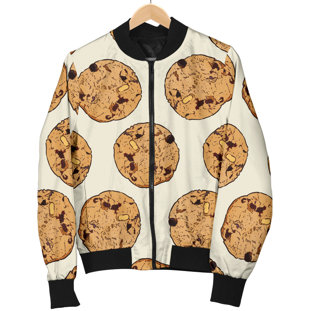 Cookie Pattern Print Design 05 Women's Bomber Jacket