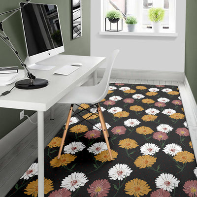 Daisy Pattern Print Design DS04 Area Rugs