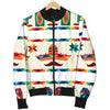 Maracas Mexican Pattern Print Design 01 Women's Bomber Jacket